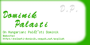 dominik palasti business card